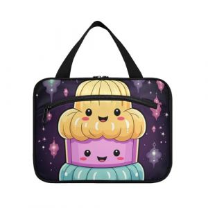 Linnyio Cheval Animal Mignon Doodle Trousse de Toilette de Voyage Suspendue Maquillage,Grande Capacit&eacute; Pliable Rangement Sacs de Lavage pour Femmes Filles (Linnyio, neuf)