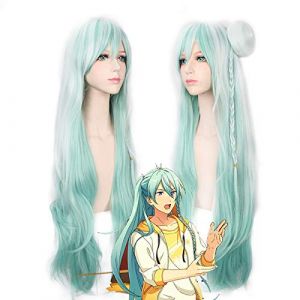 Perruque pour accessoires assortis Performance Modelage Idol Dream Festival Jour Arbre Veau Gradient 80cm Anime Cosplay Perruque (good stuff A, neuf)