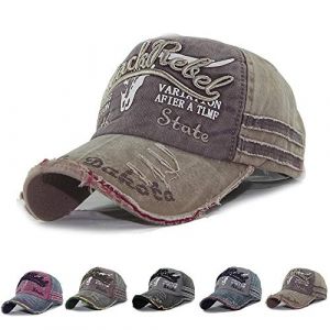 CheChury Casquette de Baseball Unisexe Réglable Bonnet de Golf Respirant Vintage Jeans Anti-UV Protection Solaire Cap Hip-hop Mode Snapback Sport (LYworld, neuf)