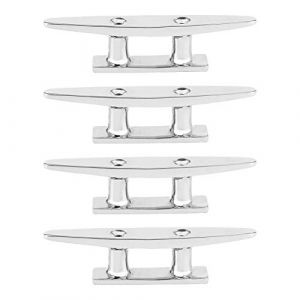 Taquet de bateau, Qiilu Taquet de bateau, accessoire de corde d'amarrage de pont de quai de bateau en acier inoxydable 4Pcs 100mm/3.9in (Ruttiy, neuf)