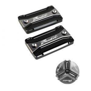 Couvercle Maître-Cylindre Frein Bouchon De Réservoir Liquide Frein Avant Protection Bouchon Remplissage Carburant Accessoires De Moto pour Bandit S650 600 650 1200 1250 1250S (jicbhd, neuf)