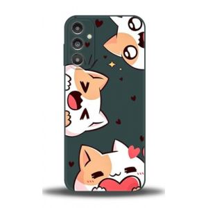 WUACYEAMING Compatible avec Coque Samsung Galaxy A14 4G/5G avec Protection de l'appareil Photo Coque en Silicone Liquide R&eacute;sistant aux Rayures Antid&eacute;rapant Antichoc Fine en TPU-Animaux Mignons (WUACYEAMING, neuf)