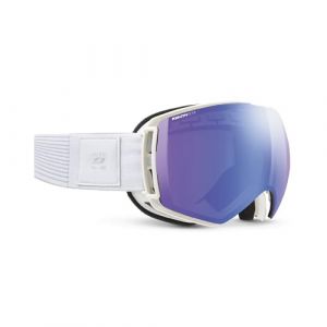 Julbo Lightyear Lunettes de neige avec monture blanche, verres bleus (Reactive 1-3 &agrave; contraste &eacute;lev&eacute;) (ZOOM ICI, neuf)