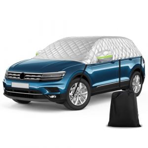 Demi-Housse Voiture Universel Anti-gr&ecirc;le pour SUV 399x150x59cm, Couverture de Voiture Protection Toit Souple &eacute;tanche pour Tous Les Temps pour Tiguan LWB/Tucson LWB/Model Y/XC60 (lampewh, neuf)