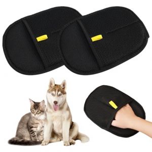 2 Pièces Gant Anti Poils Animaux,Brosse Poil Chat Gants Pet,Brosse Anti Poils Animaux Compagnie,Ramasse poils animaux Toilettage,gant Animal Ramasse Poil (HongXiaoZhang, neuf)