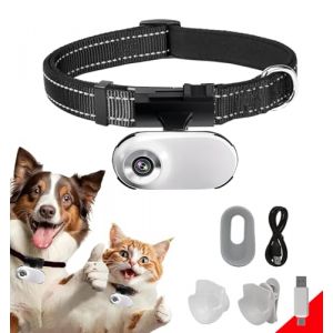 ehomful HD 1080P Cat Camera Collier avec Enregistrement vid&eacute;o, Mini cam&eacute;ra de Sport sans Fil, Petites cam&eacute;ras d'action, cam&eacute;ra corporelle pour Animaux de Compagnie, Articles pour (LVKANSHANGMAO01, neuf)