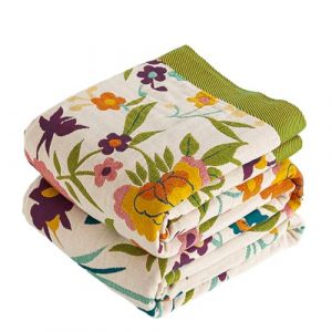 VANJOROY Grande couverture boh&egrave;me pour canap&eacute; 100 % coton bio doux double face chaud simple 2 ou 3 places, fauteuil, couvre-lit. 150 x 200 cm, color&eacute; (Vandhero, neuf)