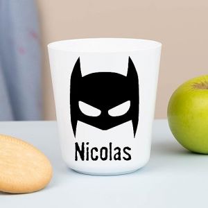 Wanapix | Gobelet en Plastique pour Enfants | Gobelet Personnalis&eacute; avec Nom |Verre Plastique Incassable Personnalis&eacute; |Coll&egrave;ge/P&eacute;pini&egrave;re/Maternelle| Sans BPA | Mug Enfant | 235ml | Super Hero (Wanapix, neuf)