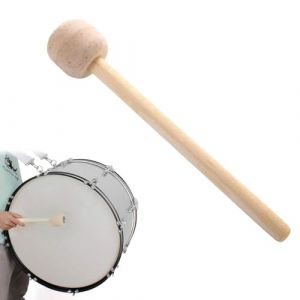 Baguettes de Tambour, Bâton de Tambour, Maillet de Tambour, Maillet pour Grosse Caisse, Baguettes de Timbales, Baguette de Tambour en Feutre de Laine, Pour Instrument à Percussion, Accessoire Bande (migohouse-store, neuf)