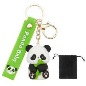 KUMSODE Porte-clés Panda, Silicone Porte-Clés Panda Pour La Meilleure Amie, Porte-clés Cadeau d'anniversaire pour une petite amie Cadeau de la Saint-Valentin (GuangZhouZiYueXianShangMaoYouXianGongSi, neuf)