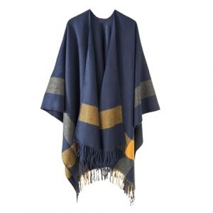 G&eacute;n&eacute;rique Poncho Ch&acirc;le Femme &Eacute;charpe Cape &Eacute;paissie El&eacute;gant Chaud Hiver Grand Taille Foulard Chaud Ouverture Cachemire d'imitation Douce Ch&acirc;le Cadeau de No&euml;l pour Femme (qieycgd, neuf)