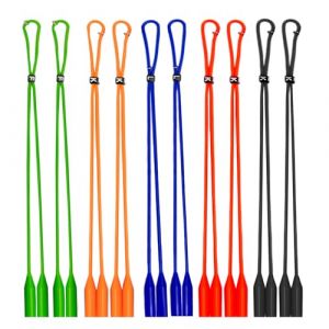 ZEMINRI 10 Pi&egrave;ces Cordon Lunette en Silicone R&eacute;glable Dragonne Color&eacute;e Anti Glisse Lunettes Cordon Lunettes Homme Cordon Lunettes Enfant Chaine Lunettes Femme pour Sports Randonn&eacute;e (10 Pi&egrave;ces) (Zhen Yu, neuf)