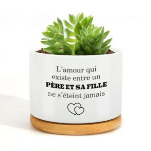 RRIGETEN Cadeau Noel Papa Cadeau Papa Cadeau Anniversaire Papa Pot De Fleur Cadeau pour Papa Idee Cadeaux Papa Cadeau Jeune Papa Cadeau St Valentin Homme Cadeau Fete des Peres (Longhani, neuf)