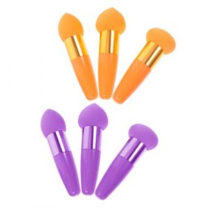 Mikinona Ensemble De Pinceaux &Eacute;ponges De Maquillage De Voyage 6 Pi&egrave;ces Doux Et Confortable Adapt&eacute; Aux Diff&eacute;rents Types De Peau Accessoires De Maquillage (Dawn Cedar, neuf)