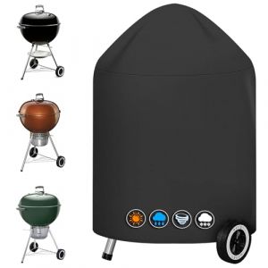 Sonharlar Housse pour barbecue Weber 67 CM-600D - Housse en polyuréthane robuste et imperméable pour barbecue Master Touch de 67 cm, barbecue bouilloire original (Φ80 x 99 cm) (BluePhoenix-Auto, neuf)