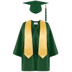 Générique Toque Diplome Enfant,Costume Tunique DiplôMé éTudiant Enfant Fille Chapeau Diplome Lot PréScolaire éTole Photographie Toge Diplome Primaire Bleu Cadeaux Enfants 1 an (NIEUCD, neuf)