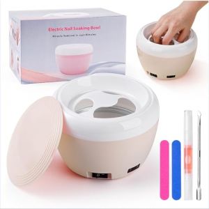 TARSHYRY Bol de Trempage Chauffant pour Ongles, Bol de Trempage pour Dissolvant de Vernis à Ongles pour Femmes, Trempage de Manucure électrique pour Acrylique, Gel, Retrait (Prise UE (220-240 V)) (Shenganhe, neuf)