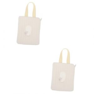 Yardwe 2 Pi&egrave;ces Bo&icirc;te De Wipes Wipes Lingettes Humides B&eacute;b&eacute; R&eacute;cipient Soins B&eacute;b&eacute; Pochette Lingettes B&eacute;b&eacute; Support De Lingette Portable Conteneur De Lingettes R&eacute;utilisable Coton (Antique Guyue, neuf)