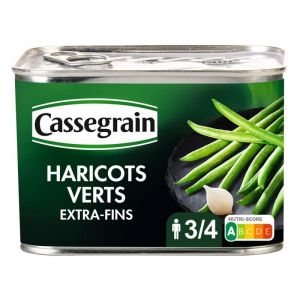 CASSEGRAIN - Haricots Verts Extra Fins Cuilles Et Rang&eacute;s Main 390G - Lot De 4 (La Famille &agrave; Table! - LF&agrave;T!, neuf)