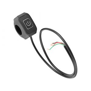 Tissting 12V Interrupteur de Lumi&egrave;re de Guidon de Moto, 7/8 Pouces Moto LED Interrupteur de Phare de Guidon &eacute;tanche Coupe Circuit Moto Bouton Poussoir avec Indicateur (Zousate, neuf)