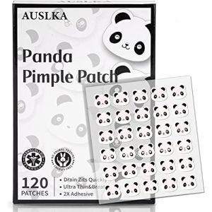 AUSLKA Patches hydrocolloïdes de panda -120 patchs, taches hydrocolloïdes - Patchs -Precommunications -Stickers, pour absorber les entreprises faciales (AUSLKA GROUP, neuf)