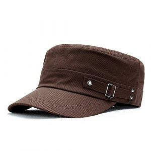 Adantico Homme Armée Militaire Casquette de Baseball Casquette Plate (Marron) (Adantico, neuf)
