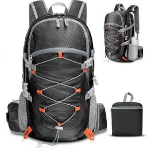 ZOMAKE Sac à Dos de Randonnée 35 L Léger Sac à Dos Pliable Femme Homme Trekking Voyage Avec Ceinture Ventrale pour Alpinisme Camping Sports Plein Air(Noir) (ZomakeDirect, neuf)
