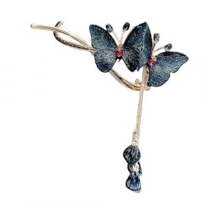 Pince à cheveux papillon à pompons – Épingle à cheveux papillon antidérapante | Pince à cheveux papillon | Épingle à cheveux élégante pour femme | Bijoux de décoration de cheveux papillon | Pince à (zhilik, neuf)