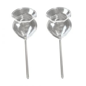 YARNOW Lot De 2 Globes Darrosage en Verre pour Plantes - Dispositif Darrosage Automatique &Eacute;l&eacute;gant Et Pratique (Karrymao, neuf)