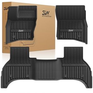 3W Tapis de Sol Voiture Compatible avec Defender 110 L663 2020-2024 5 Places,TPE Tapis Voiture Sol Chiens sur Mesure Four Range Rover,Tapis Antid&eacute;rapant Protection Accessoire Auto (Sunshine-City, neuf)