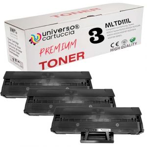 Fantasy Toner - MLT-D111S - Kit de 3 toners compatibles pour Samsung Xpress M2022 Xpress M2022 M2026 M2022W M2070 M2020 M2070F M2070FW M2070W - Puce avec micrologiciel à jour (universo cartuccia®, neuf)