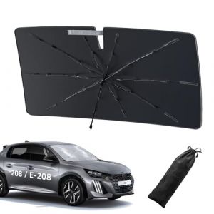 LANGBEAN Pare-Soleil Pliable pour Peugeot 208 E-208 2019-2025, Parasol de Voiture pour Pare-Brise Avant pour Opel Corsa F Corsa-e 2020-2025, Bloque la Chaleur Protection Contre Les Rayons UV (LANGBEAN, neuf)
