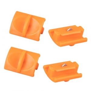 MEXRUMI 4 Pièce Lame De Rechange De La Machine À Découper Le Papier Pour Coupe-Papier A4 (Orange) (Redifirm OU-2, neuf)
