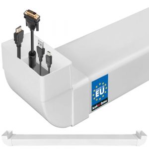 KOTARBAU&reg; Canal de c&acirc;bles encastr&eacute; pour TV 110 x 55 mm L: 1,62 m en plastique, passage de c&acirc;ble invisible, canal TV, canal de c&acirc;bles encastr&eacute; blanc, canal de conduite de c&acirc;ble (KOTARBAU, neuf)