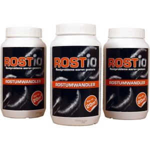 Rostio Convertisseur de Rouille - Stop-Rouille - Traitement antirouille 1 L (3 pi&egrave;ce) (rostio, neuf)