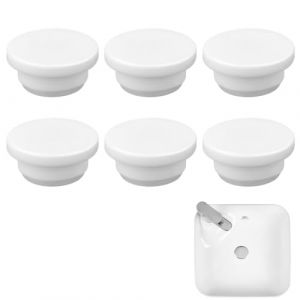 MOLZINY 6 Pi&egrave;ces Bouchon Trop Plein Lavabo Couvercles Trop-Plein d'&Eacute;vier Caoutchouc Bouchon Lavabo Salle de Bain d'&Eacute;vier Salle Bain R&eacute;utilisable Bouchons Trop-Plein pour Garniture Lavabo (gaojiegao, neuf)