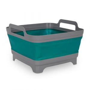 Bassine de camping pliable 30 x 30 cm - 10 l - En silicone avec poignées et écoulement - Évier d'extérieur polyvalent pour excursion, festival, pique-nique (Special-trends, neuf)