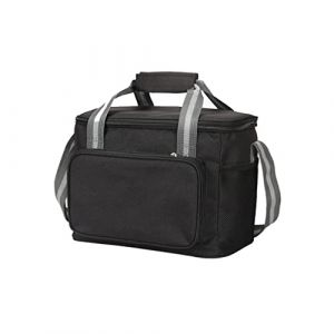 Sac de pique-nique isotherme portable de grande capacit&eacute; de 15 l - Sac isotherme avec bandouli&egrave;re pour d&eacute;jeuner, pique-nique, camping, plage, barbecue, p&ecirc;che, activit&eacute;s de plein air - Noir (Paraphee, neuf)
