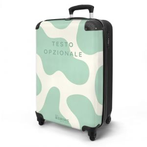 NoBoringSuitcases.com&reg; Valise cabine 55x35x25 Personnalisable, Valise &agrave; roulettes, Bagages Rigide, L&eacute;g&egrave;re, Trolley Cabine avec Motif Tache de Vache, Disponible en Plusieurs Couleurs, Valise pour Avion (NoBoringSuitcases, neuf)