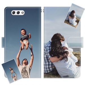 JGOYGYI Coque Personnalis&eacute;e Compatible avec ASUS ZenFone 4 ZE554KL,Personnalisable Etui Housse en Cuir PU &Eacute;tui avec Votre Propre Texte Photo Image Motif Housse+Cordon (JGOYGYI, neuf)