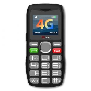 TTfone TT890 T&eacute;l&eacute;phone 4G pour Seniors T&eacute;l&eacute;phone Mobile &agrave; Grandes Touches Facile &agrave; Utiliser avec Bouton d&rsquo;Appel d&rsquo;Urgence, Chargement USB-C, Bluetooth, Appareil Photo D&eacute;bloqu&eacute; (avec c&acirc;ble USB) (TT fone, neuf)