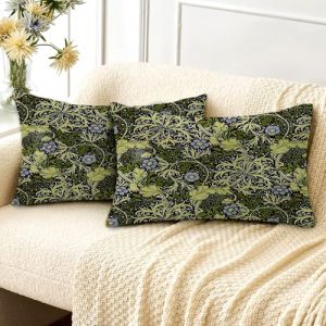 Housse de Coussin 30 x 50 cm William Morris Lot de 2 Canap&eacute; Taie d'oreiller Douce pour Maison Salon Chambre Lit Clic Clac (?HUASHUZI?, neuf)