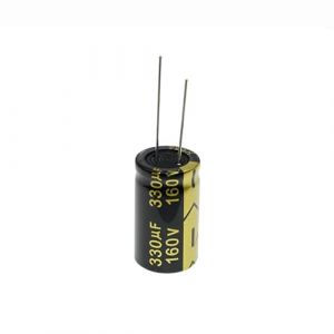 HUABAN 5 Pièces 160V 330UF 18x30mm Condensateur électrolytique à fil de plomb Haute fréquence Faible résistance série équivalente 160 Volt 330 UF (ERIC ELECTRONICS TECHNOLOGY LIMITED, neuf)