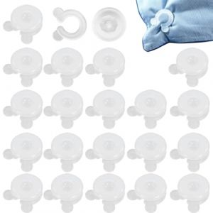 BEPSYOM 20 Paires Clips de Couette Antid&eacute;rapants et Attaches pour Couette, Fixation Fiable, Maintient les Coins de la Couette en Place, pour Housse de Couette et Couette (3,5 cm) (LI MINGMING uk shop, neuf)