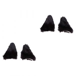 COLLBATH 4 Pi&egrave;ces &eacute;pingle &agrave; cheveux oreilles de chat accessoires de d&eacute;guisements accessoire fete chat cosplay oreilles clip oreilles de chat deguisement halloween bebe d&eacute;guisement halloween (Murdoffi, neuf)