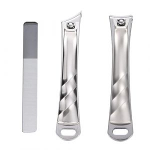 Lot de 3 coupe-ongles coudés pour ongles d'orteils (sheQImaoYI, neuf)