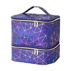 Sac De Organisateur De Vernis &Agrave; Ongles, Contient 30 Bouteilles Boite De Rangement Vernis A Ongle & Lampe &Agrave; Ongles, Sac De Rangement avec Poign&eacute;es pour Fournitures D'ongle &Agrave; Double Couche (Genikeer, neuf)