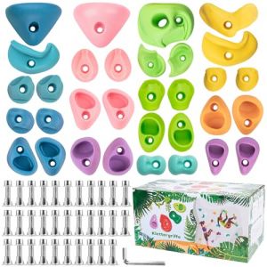 CIMOYBAI 32 Pi&egrave;ces De Prises d'escalade, Pierres d'escalade Enfants, Couleurs Vives Poign&eacute;es De Mur d'escalade pour Tour De Jeux Mur d'escalade, Cadeaux d'anniversaire De No&euml;l pour Enfants (AUTORULATE STAR S.R.L., neuf)