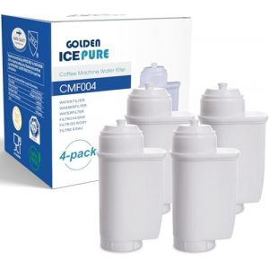 GOLDEN ICEPURE Filtre à eau pour machine à café entièrement automatique pour filtres à eau Siemens® série EQ, EQ3/EQ6/EQ9, EQ500, S700, Brita® Intenza 575491, Bosch® TCZ7003,certifié NSF, 4 pièces (FIRST FILTER, neuf)