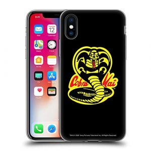 Head Case Designs sous Licence Officielle Cobra Kai Logo Graphiques Coque en Gel [Protection de Qualit&eacute; Militaire] Compatible avec Apple iPhone X/iPhone XS Et Compatible avec MagSafe (eCell, neuf)